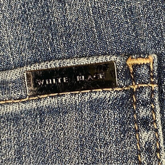 White House Black Market The Slim Ankle Denim Jeans Size 14 S - Picture 9 of 13